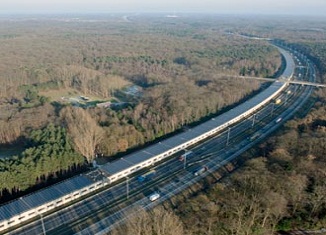 Solarni tunel belgijske železnice za napajanje vozova strujom