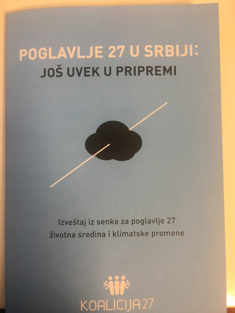 Poglavlje 27 u Srbiji – još uvek u pripremi!