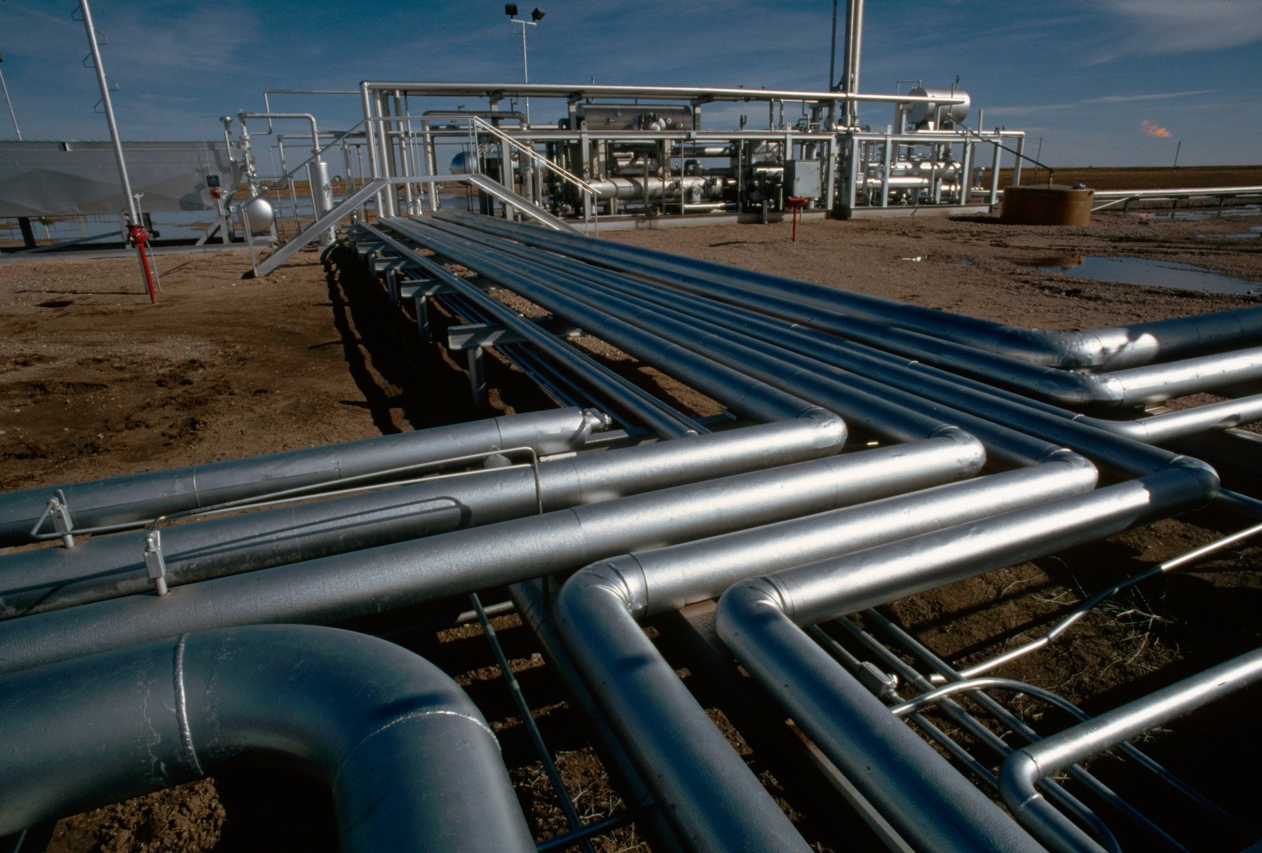 Pipes of a Natural Gas Processing Plant