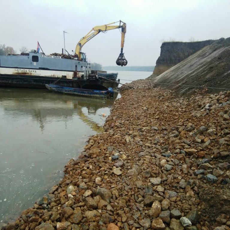 Završena prva faza radova na sanaciji leve obale reke Save kod Hrtkovaca