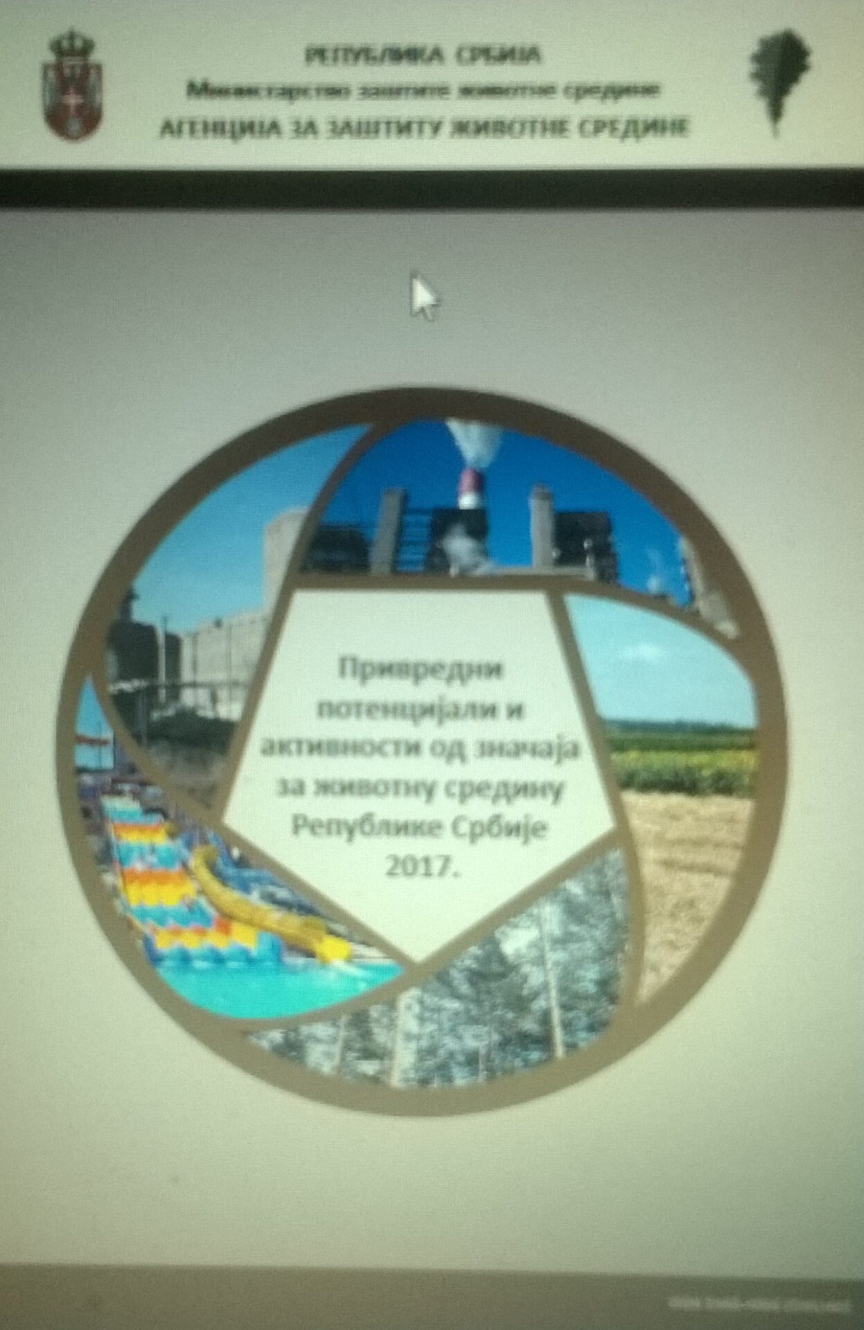 Privredni potencijali i aktivnosti od značaja za životnu sredinu u Republici Srbiji 2017. godine