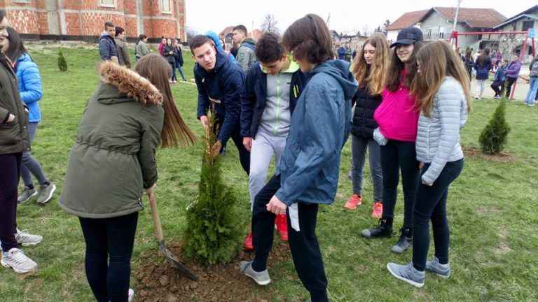 Učenici i članovi „Pokreta gorana Čačak“ posadili oko 700 sadnica