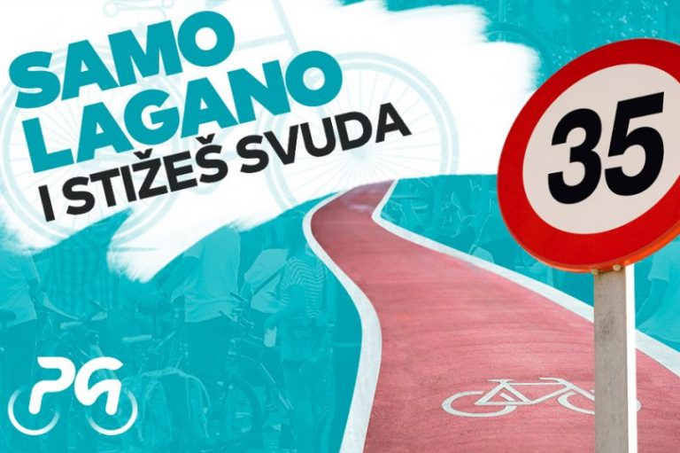 Kampanja „Samo lagano“ za podizanje svesti o odgovornoj vožnji bicikla u Podgorici