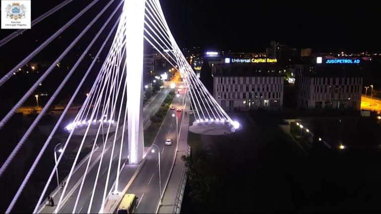 Novi sjaj mosta Milenijum u Podgorici zahvaljujući LED rasveti vrednoj 60 hiljada evra