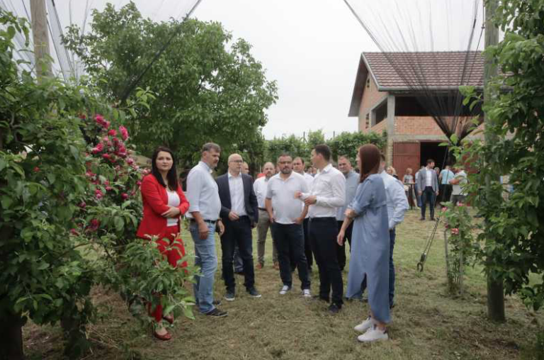 Vučević, Nedimović i Božić posetili poljoprivredna gazdinstva u Kaću i Futogu