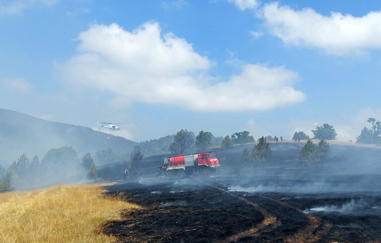 Zbog požara proglašena vanredna situacija na području Mokre Gore