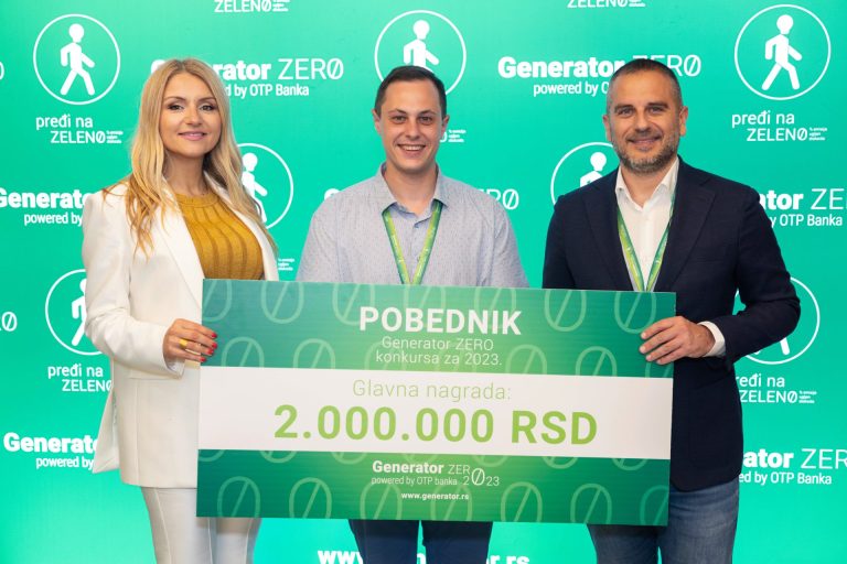 OTP banka nagradila je sa dva miliona dinara Fragment ploče, novo pobedničko rešenje Generator ZERO 2023 konkursa