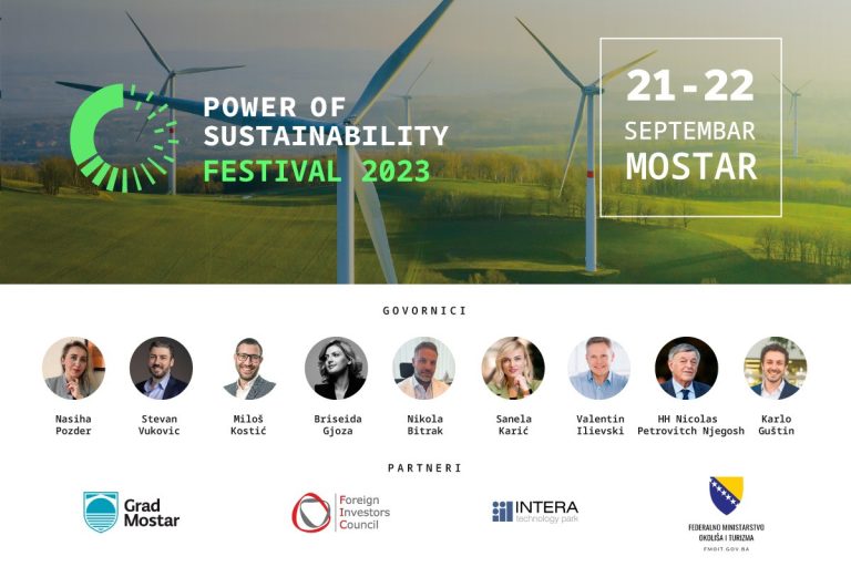 Festival „POWER OF SUSTAINABILITY 2023“: Regionalni lideri održivog poslovanja u Mostaru